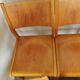 Lot de 6 chaises de théâtre en bois blond