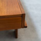 Walnut coffee table with compartment, 1970