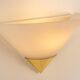 Pair of opal glass wall lights designed by Limburg, Germany.