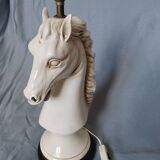 1970s ceramic horse lamp