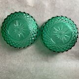 Salad bowl and ramekins Arcoroc green