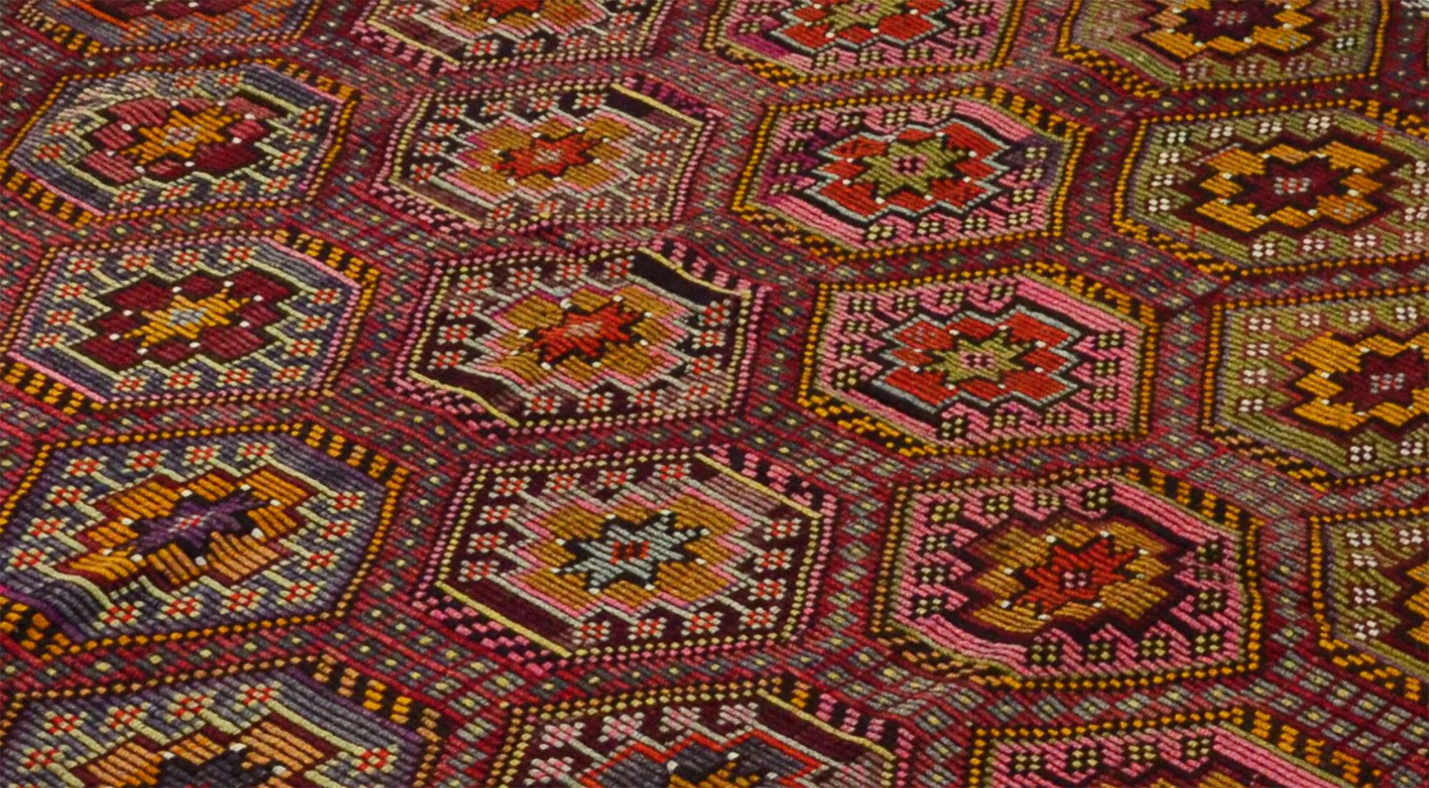 Anatolian handmade kilim rug 368 cm x 202 cm