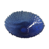 Cobalt blue glass dish