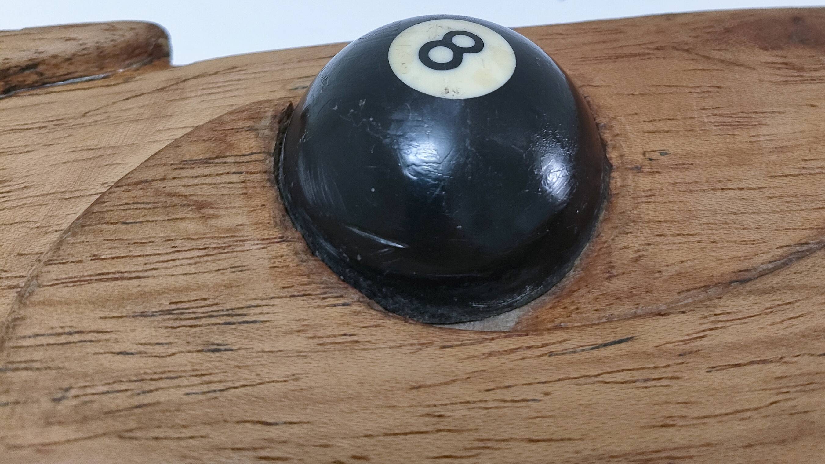 étui bois queue billard vintage