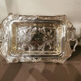 Art Nouveau silver-plated metal centerpiece by Armand Frenais
