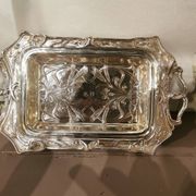 Art Nouveau silver-plated metal centerpiece by Armand Frenais