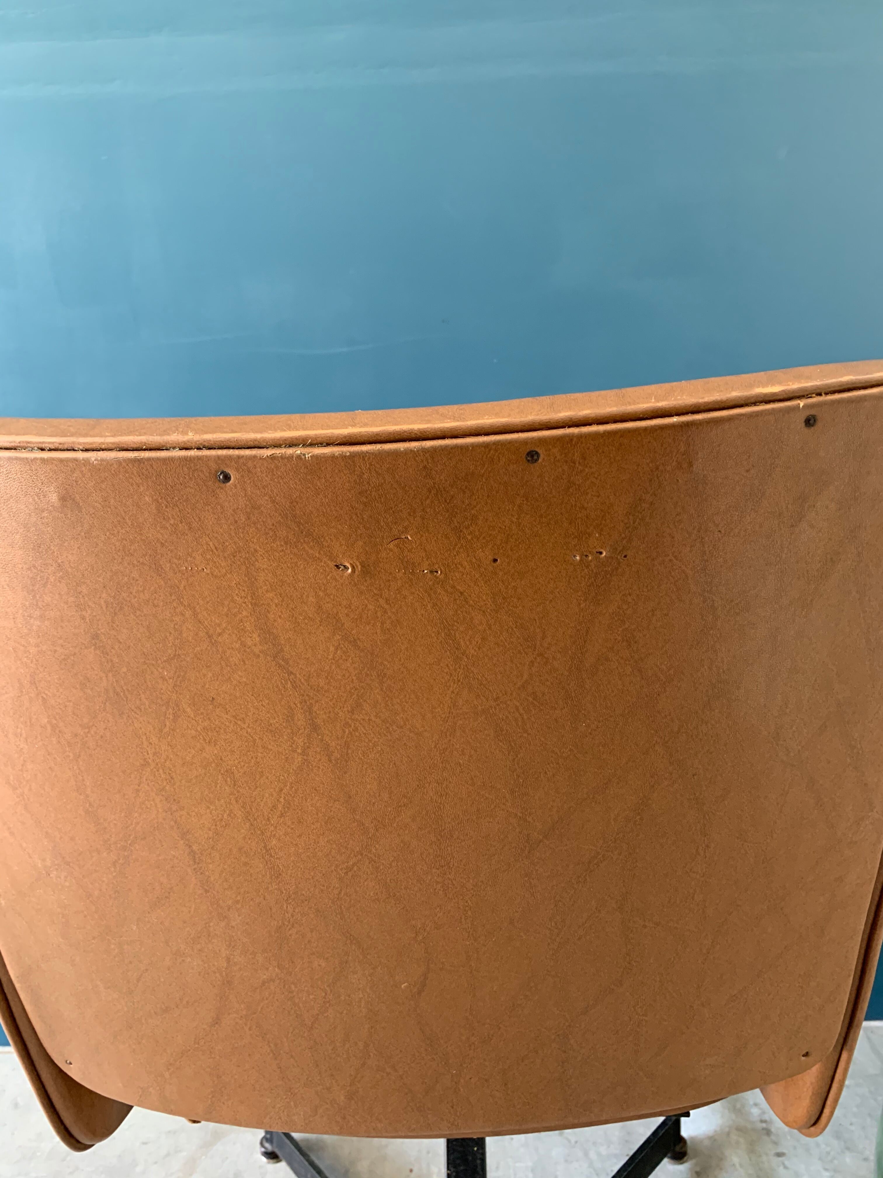 Vintage skai armchair