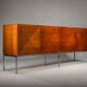 Diamond Point mahogany sideboard by Antoine Philippon & Jacqueline Lecoq for Behr, 1964
