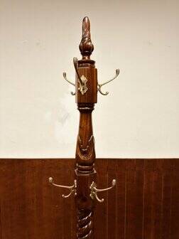 English mahogany coat rack