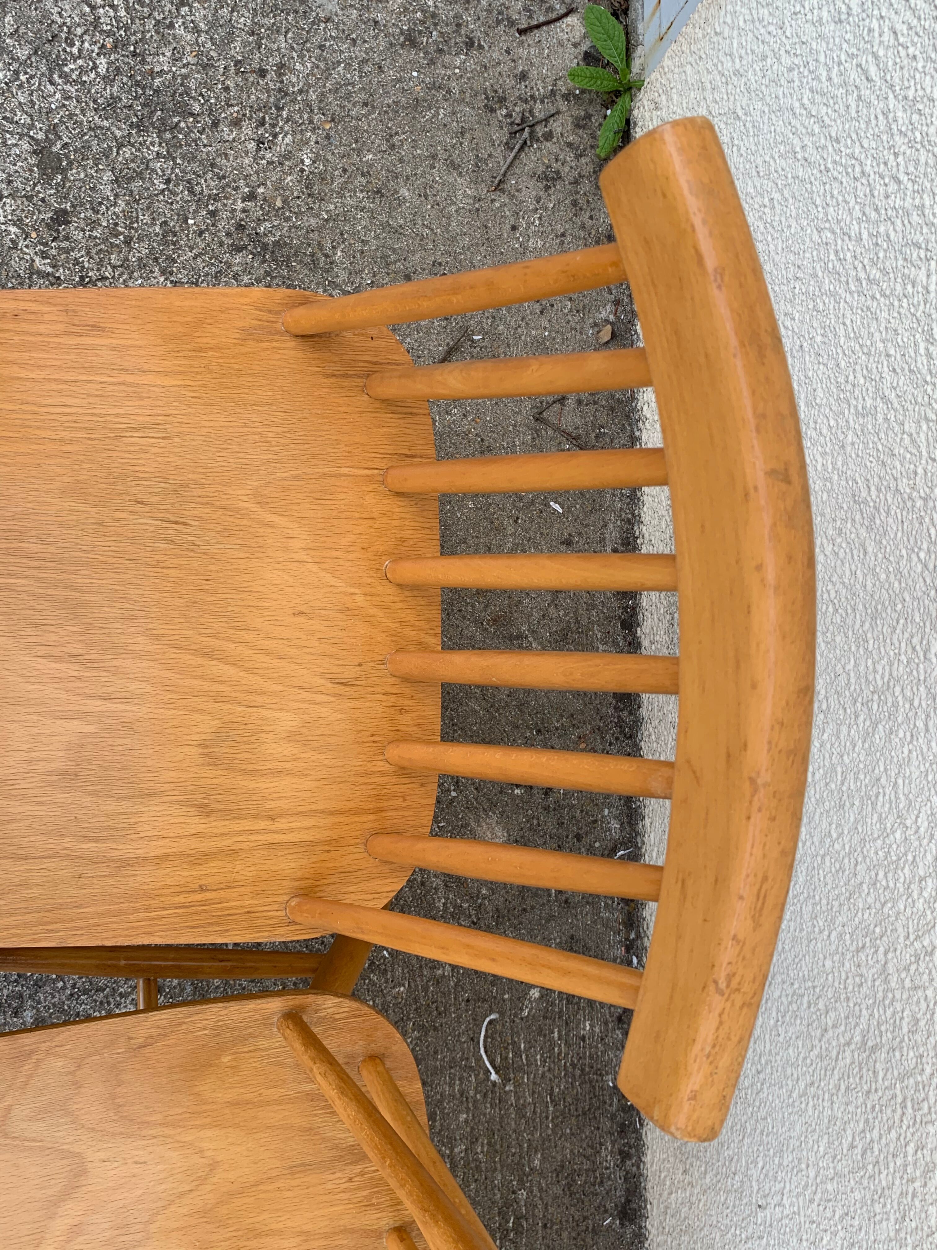 Chaises scandinaves Pinnstol ZPM Radomsko 1950