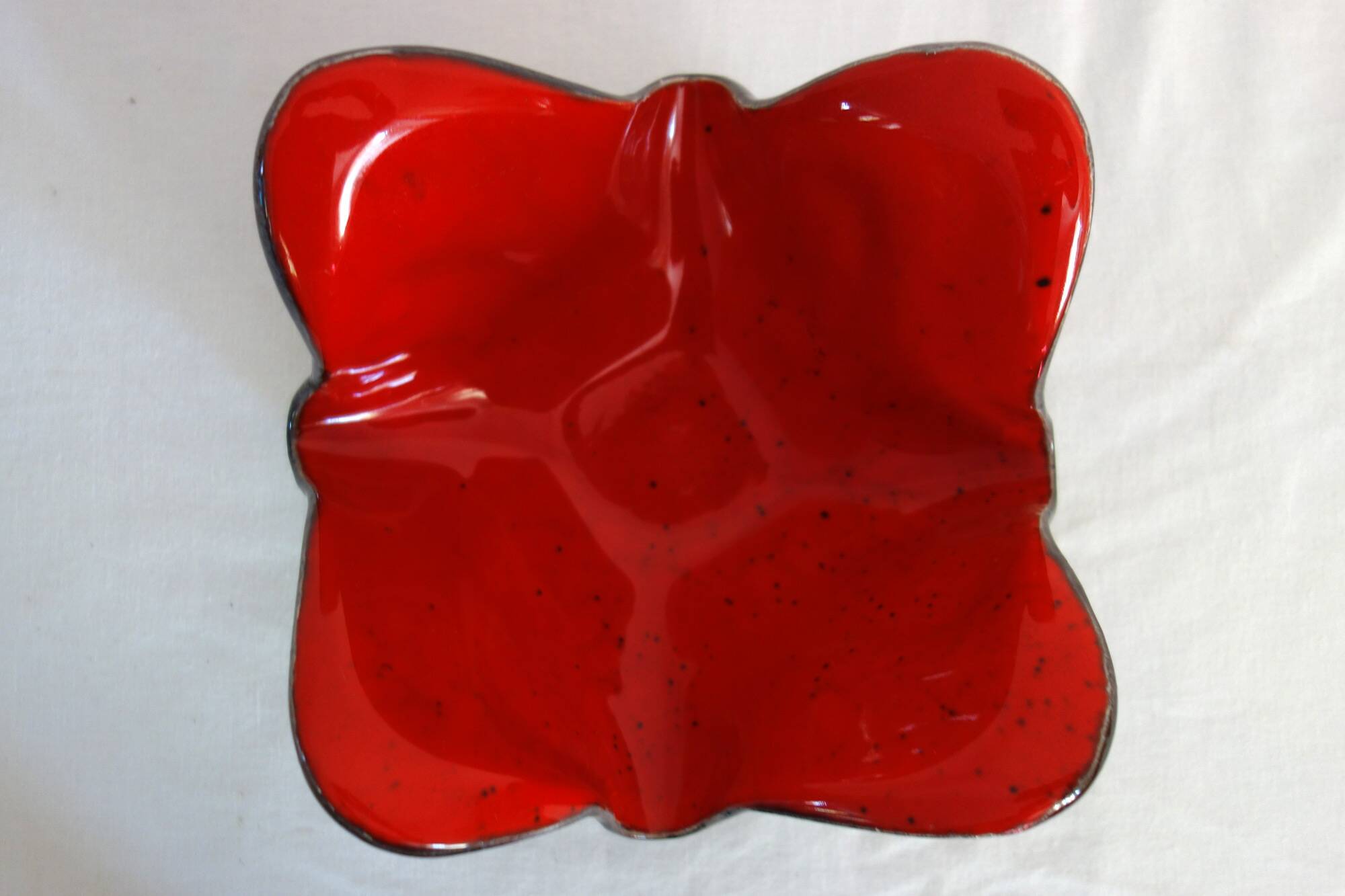 Ceramic handkerchief pocket empty vase from the 50s/60s France