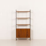 Mid-century free standing vinyl records wall unit, Italy 1970s.