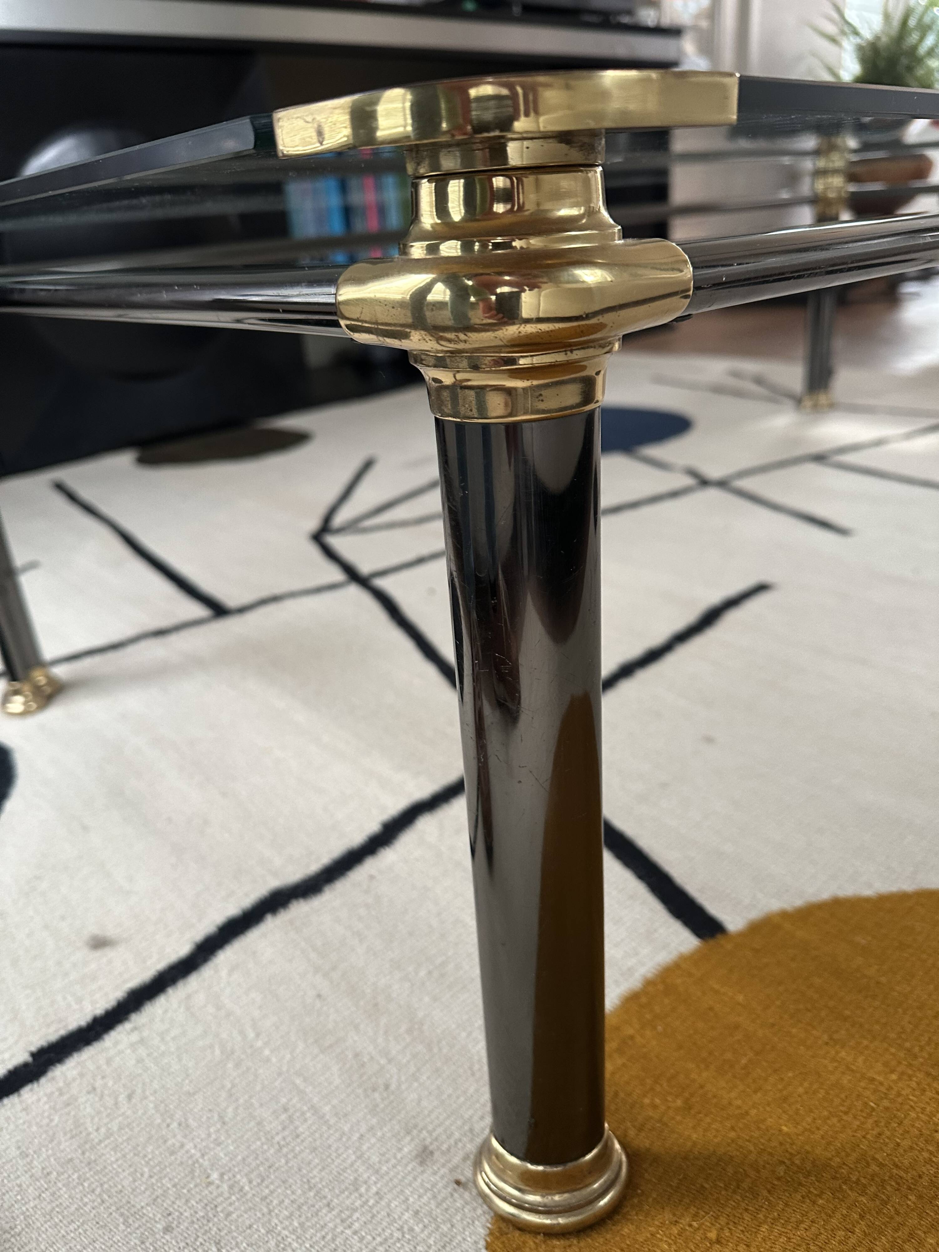 Italian MARA brasss&glass coffee table 1983
