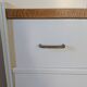Vintage chest of drawers with compass feet