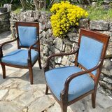 Pair of Empire Period Dolphin Armchairs
