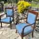Pair of Empire Period Dolphin Armchairs