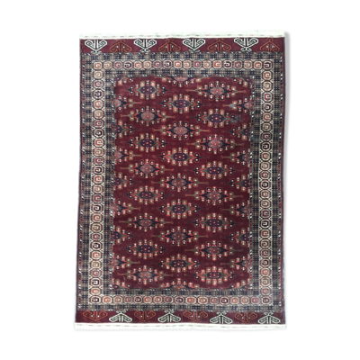 Tapis ancien Turkmen Afghan fait main 137X198 CM