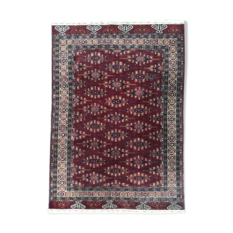 Tapis ancien Turkmen Afghan fait main 137X198 CM