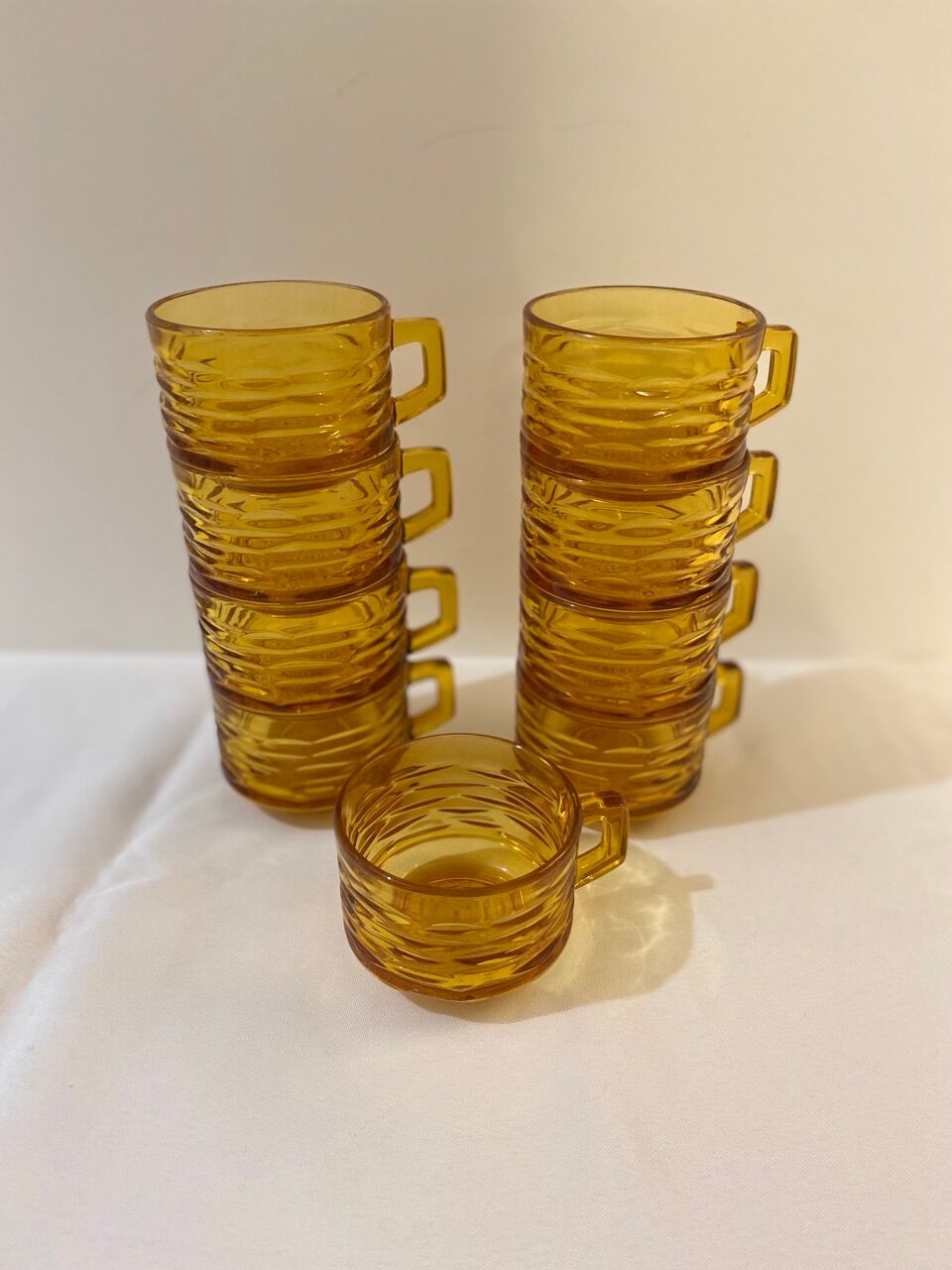 Set of 9 cups Vereco 1970