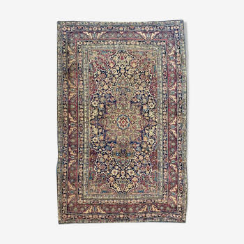 Ancient Persian Kirman carpet end 140x218 cm