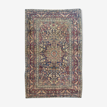 Tapis ancien persan Kirman fin 140x218 cm