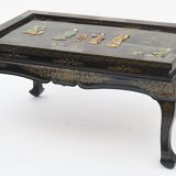 Black laqué wooden coffee table