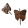 Set of 2 butterfly wall decorations sculptures 1900