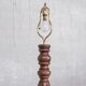 Art Deco Geometric Oak French Mid-Century Floor Lamp