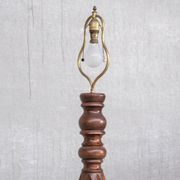 Art Deco Geometric Oak French Mid-Century Floor Lamp