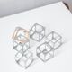 Set of 6 vintage aluminium napkin rings / egg cups by Pier
