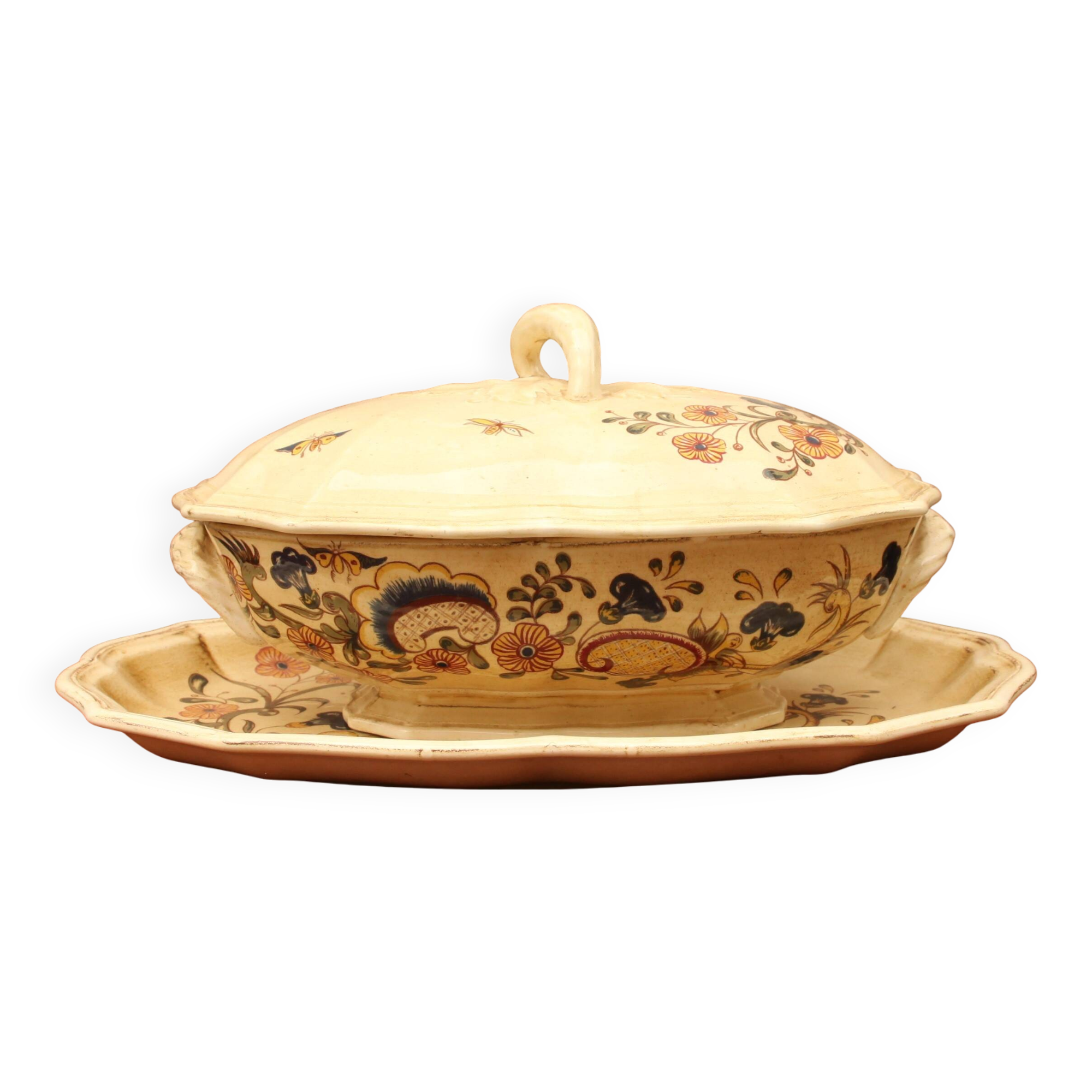 Salins earthenware soup tureen