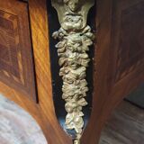 Louis XV style marquetry center desk