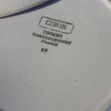 Series of 6 hollow plates in earthenware Digoin Sarreguemines model Cibon