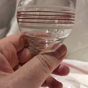 Ensemble de six verres français vintage à liqueur