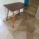 Wooden, bamboo and rattan game table, 1960s