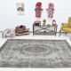 5x9 Gray & Black Oriental Vintage Rug 170x275Cm SK 6991