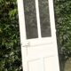 Old translucent glass communication door 82.5x214.2cm