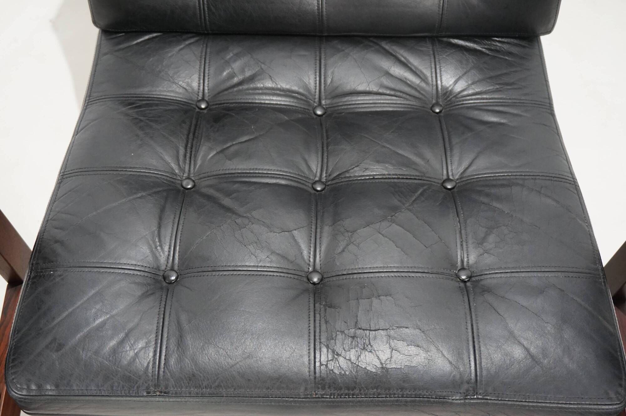 France & Son Set of 3 Modular Leather Armchairs by O. Gjerløv-Knudsen/T. Li