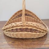 Wicker log basket