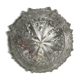 Plafonnier rond en verre moulé