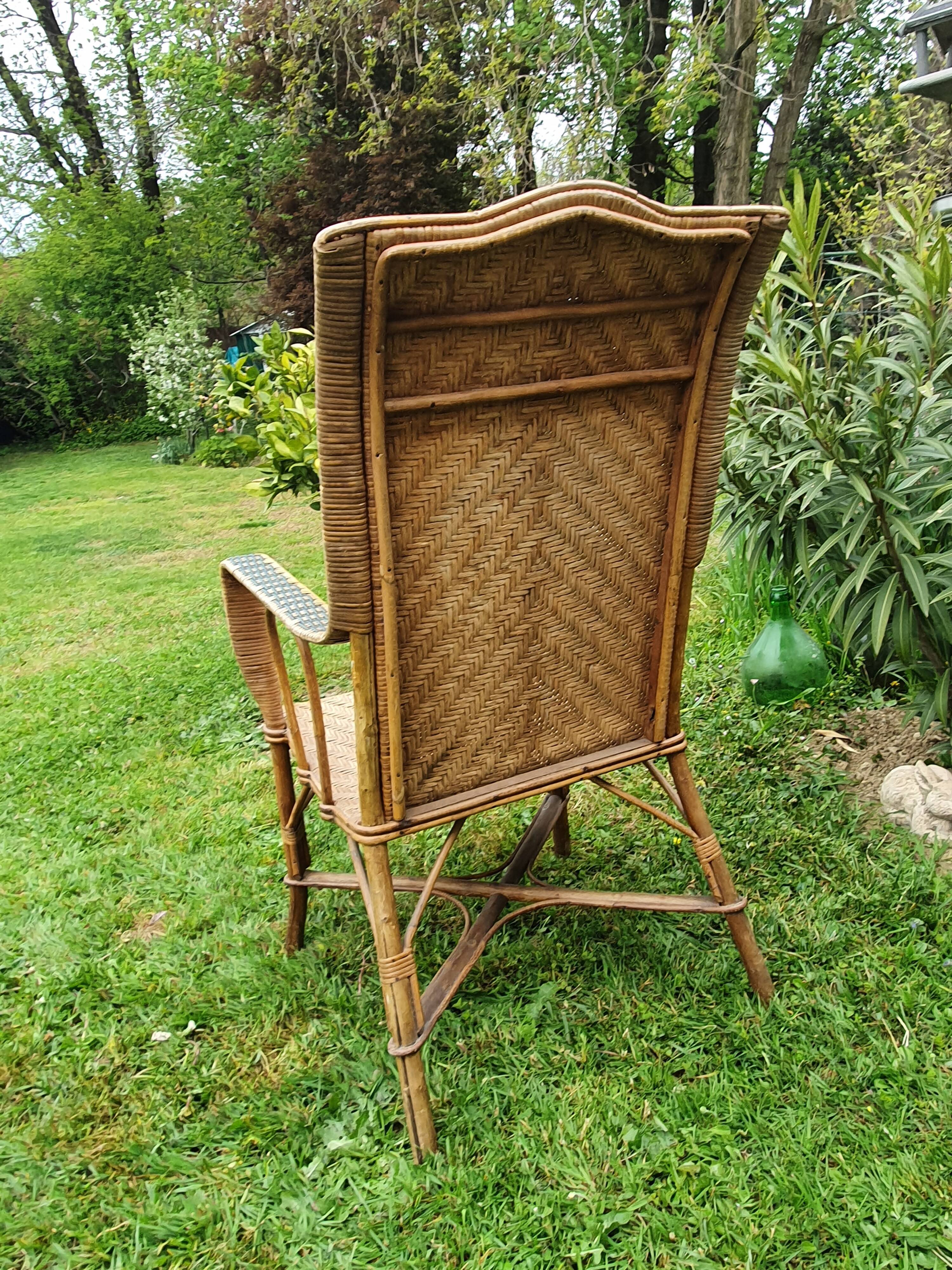Rattan armchair