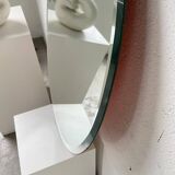 1950s oval beveled mirror
