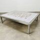 Square ceramic tile coffee table by Roger Capron, flowers, 1950s.