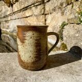 Speckled stoneware pot