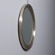 Vintage round mirror, iron and glass frame, Italy, 1960s
