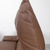 Cassina Maralunga 2 seater in mocca colored leather