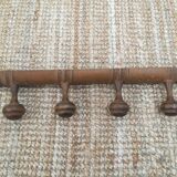 Wooden wall coat rack