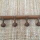 Wooden wall coat rack
