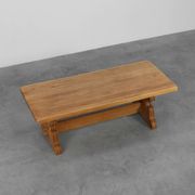 Mid‑20th‑Century Rustic Oak Dining Table, France 1960s