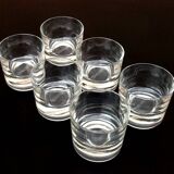 6 Verres apéritifs Dubonnet Verre épais transparent